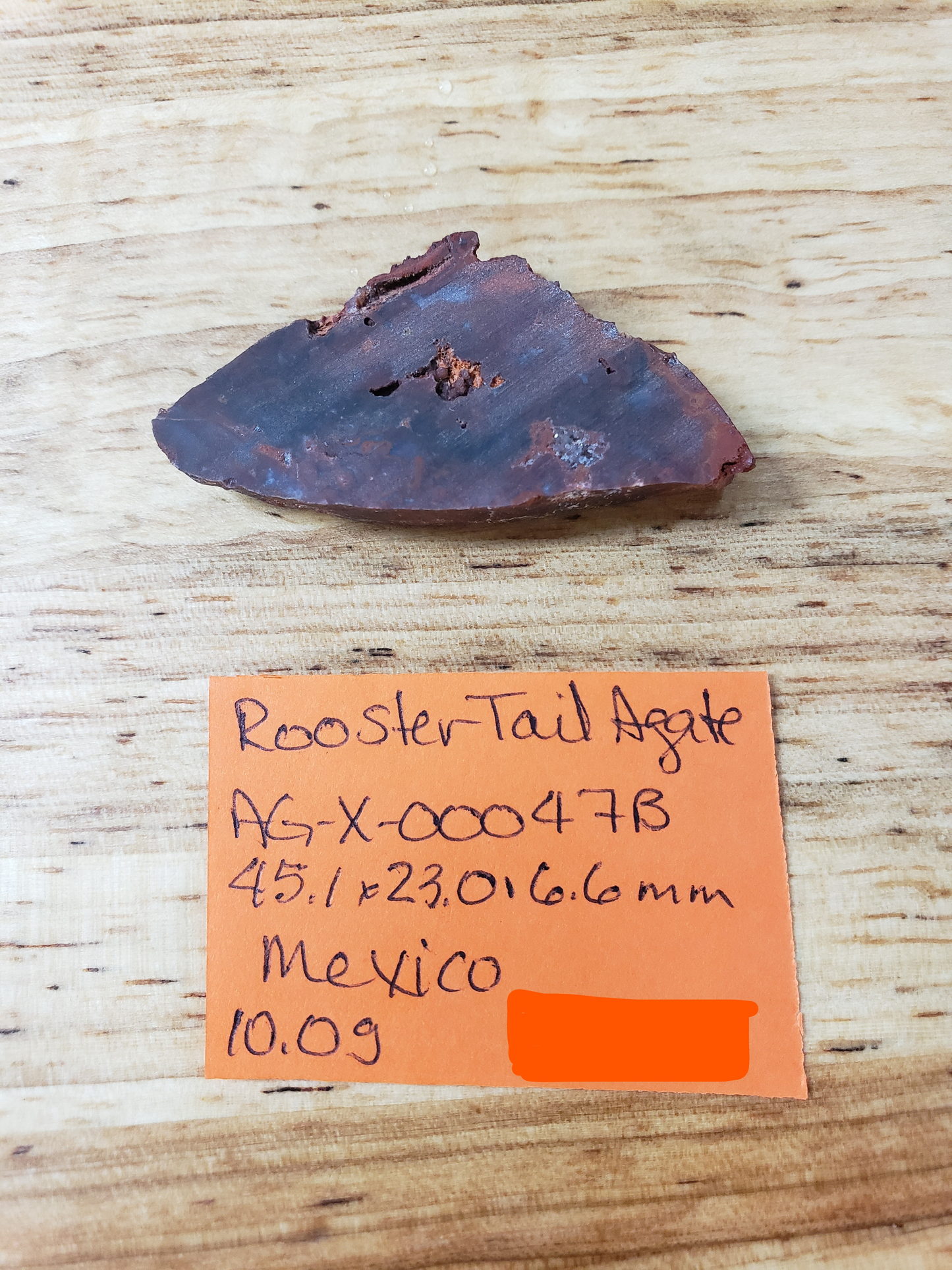 Rooster Tail Agate AG-x-00047B