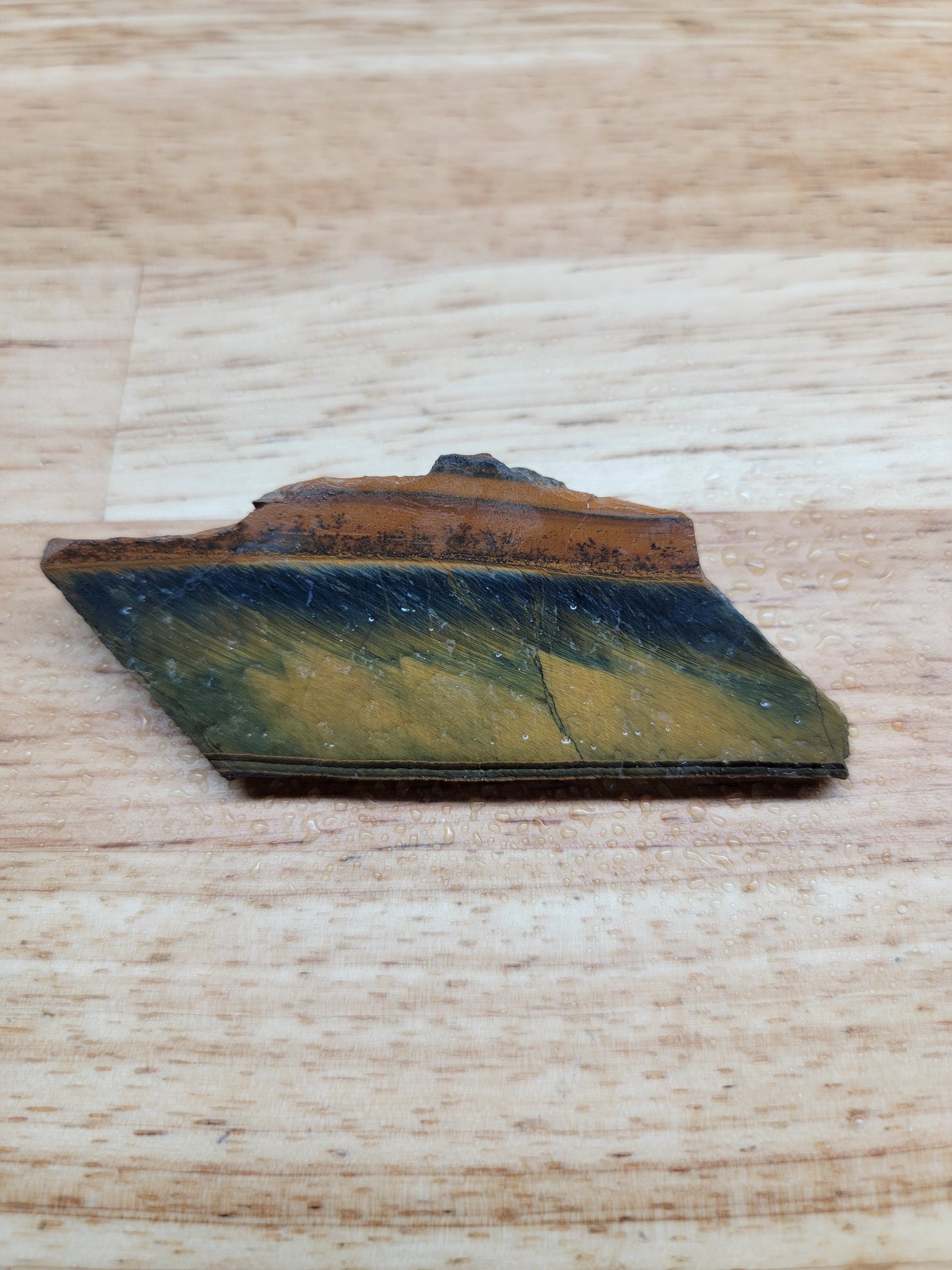 Tigers Eye with Blue - OT-00020-06