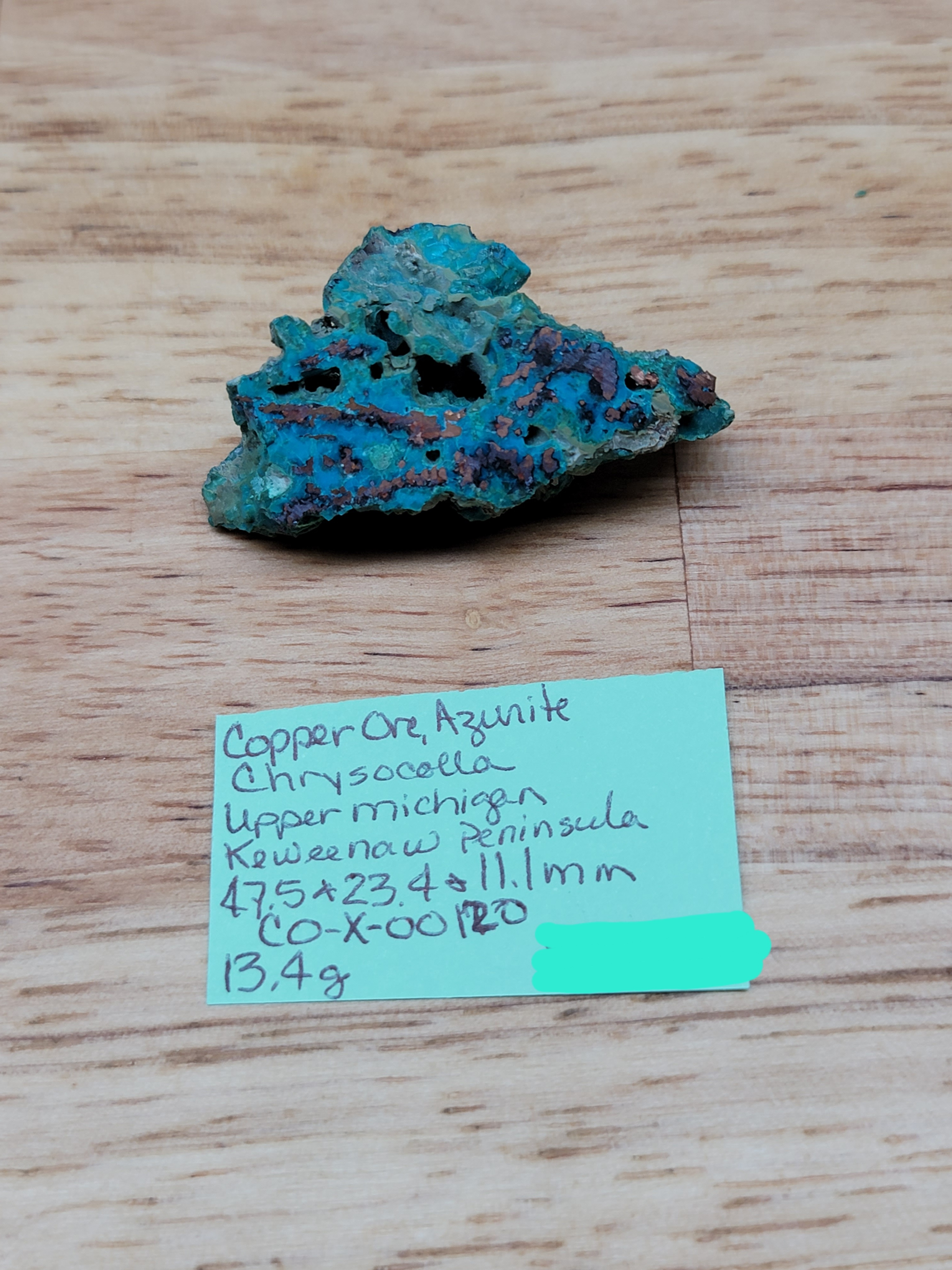 Chrysocolla Azurite CO-x-00120